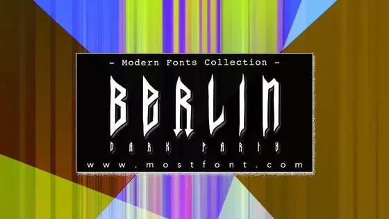 Typographic Design of Berlin-Dark-Party