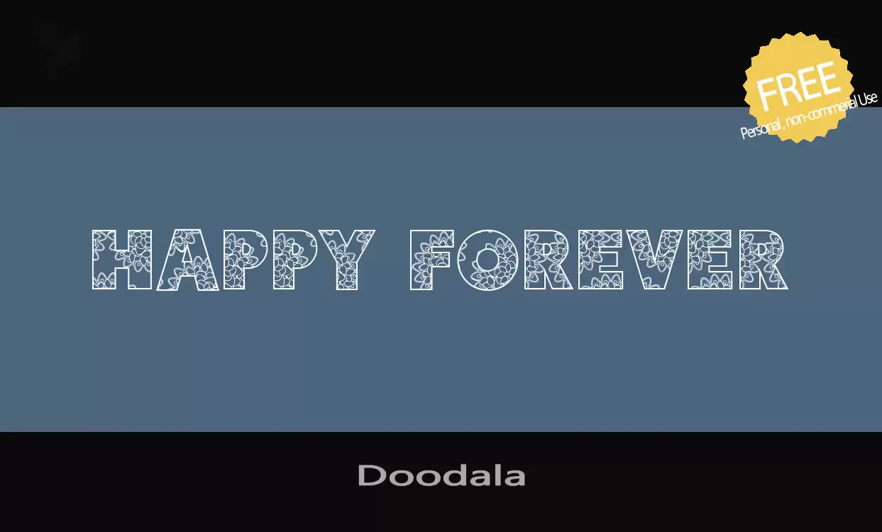 「Doodala」字体效果图