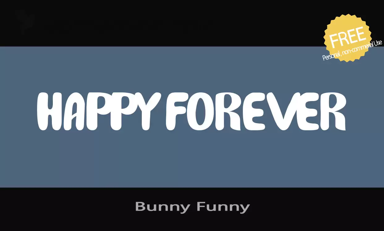 「Bunny-Funny」字体效果图