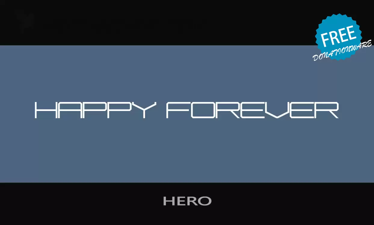 Font Sample of HERO