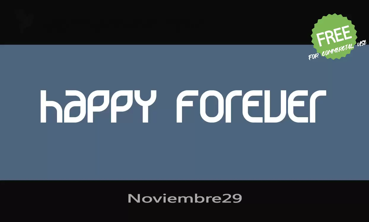 Font Sample of Noviembre29