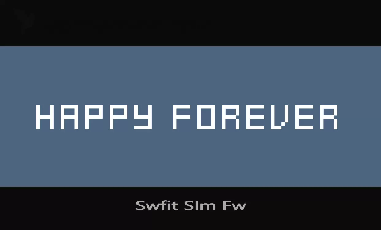 「Swfit-Slm-Fw」字体效果图