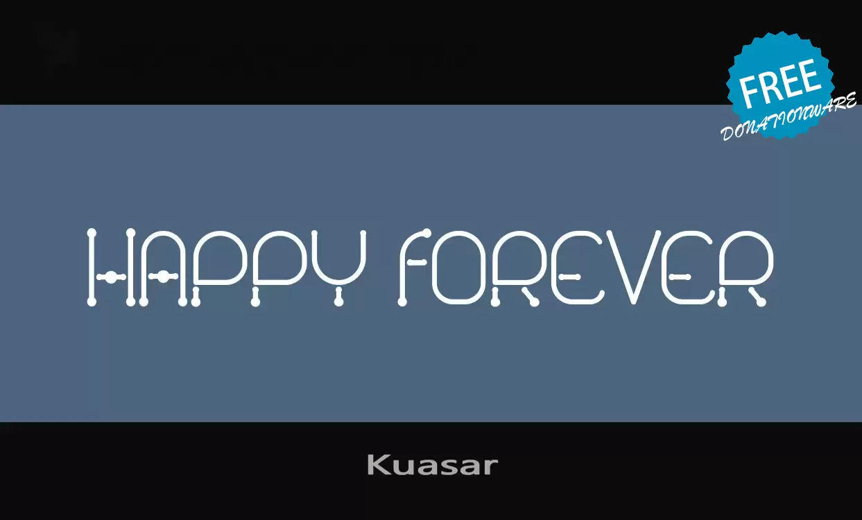 Font Sample of Kuasar