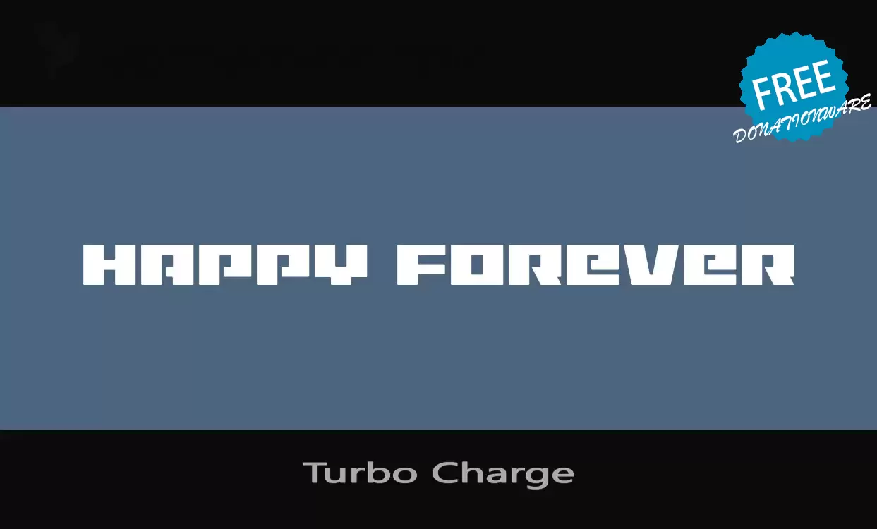 Font Sample of Turbo-Charge