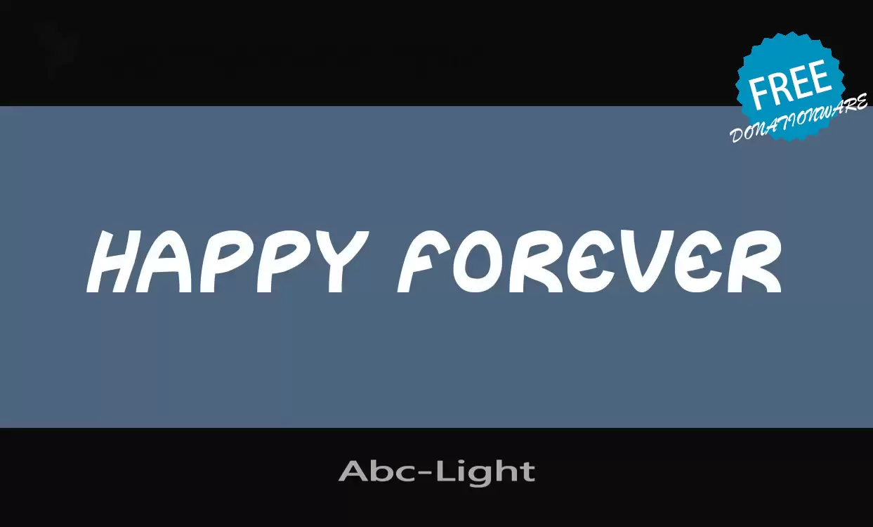 「Abc-Light」字体效果图