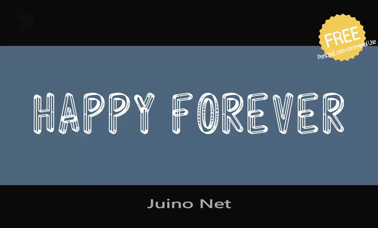 Font Sample of Juino-Net