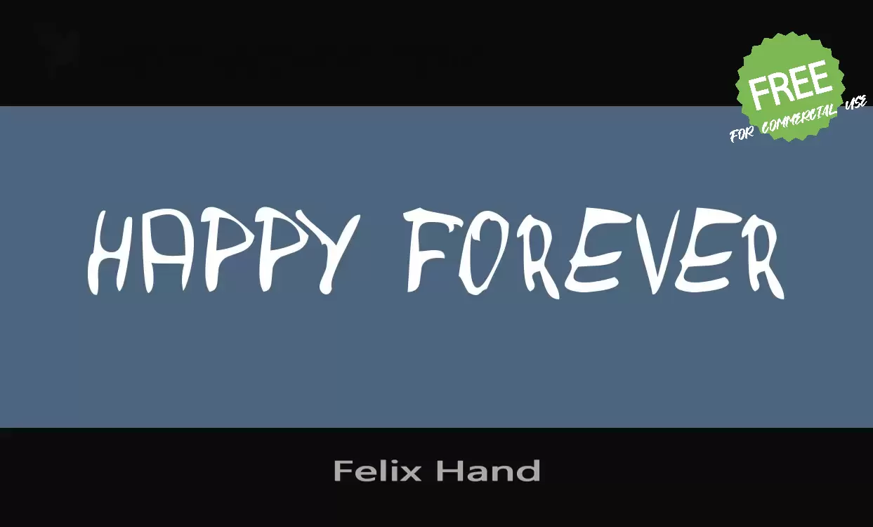 「Felix Hand」字体效果图