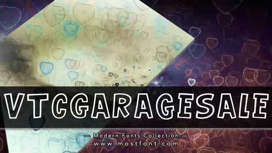 「VTCGarageSale」字体排版样式