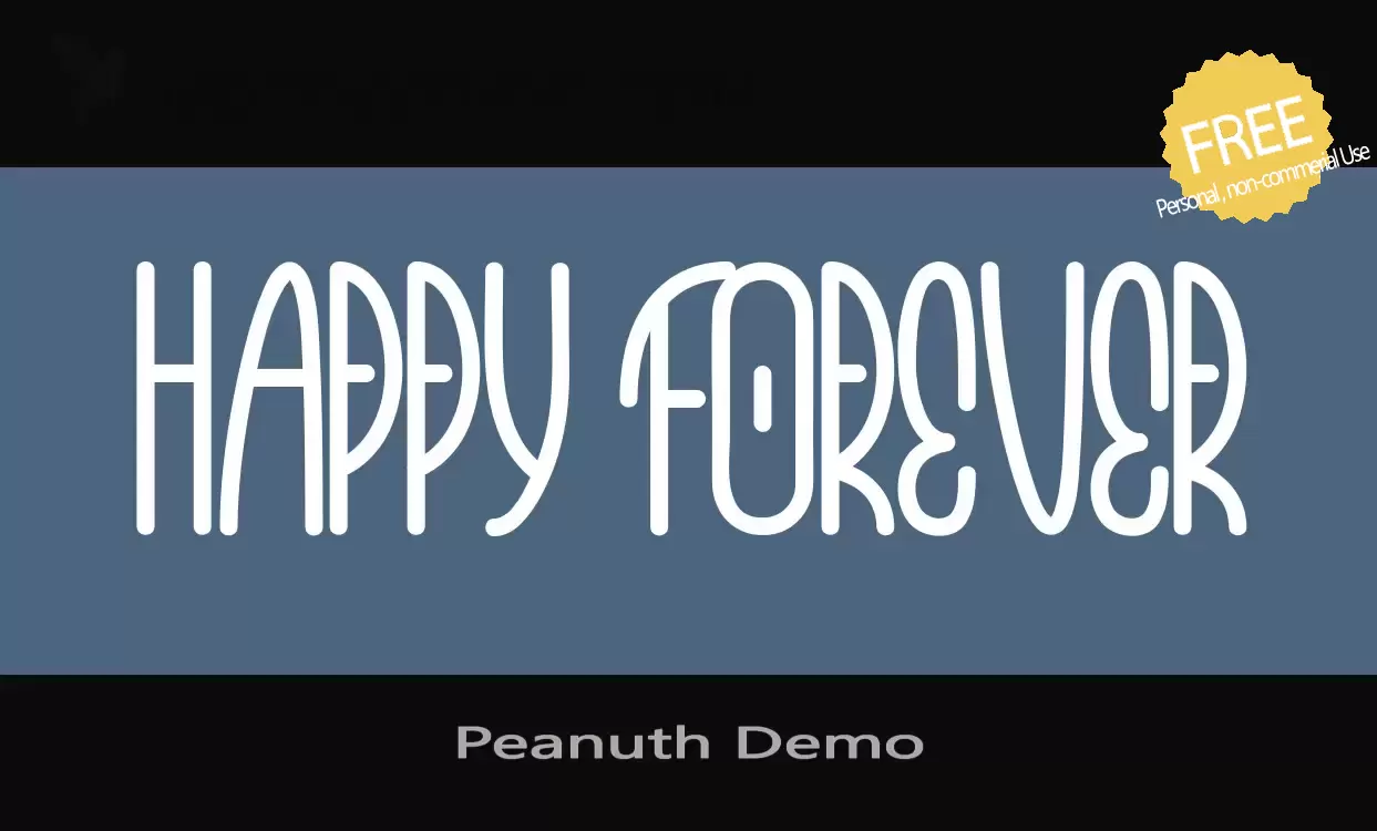 Font Sample of Peanuth-Demo