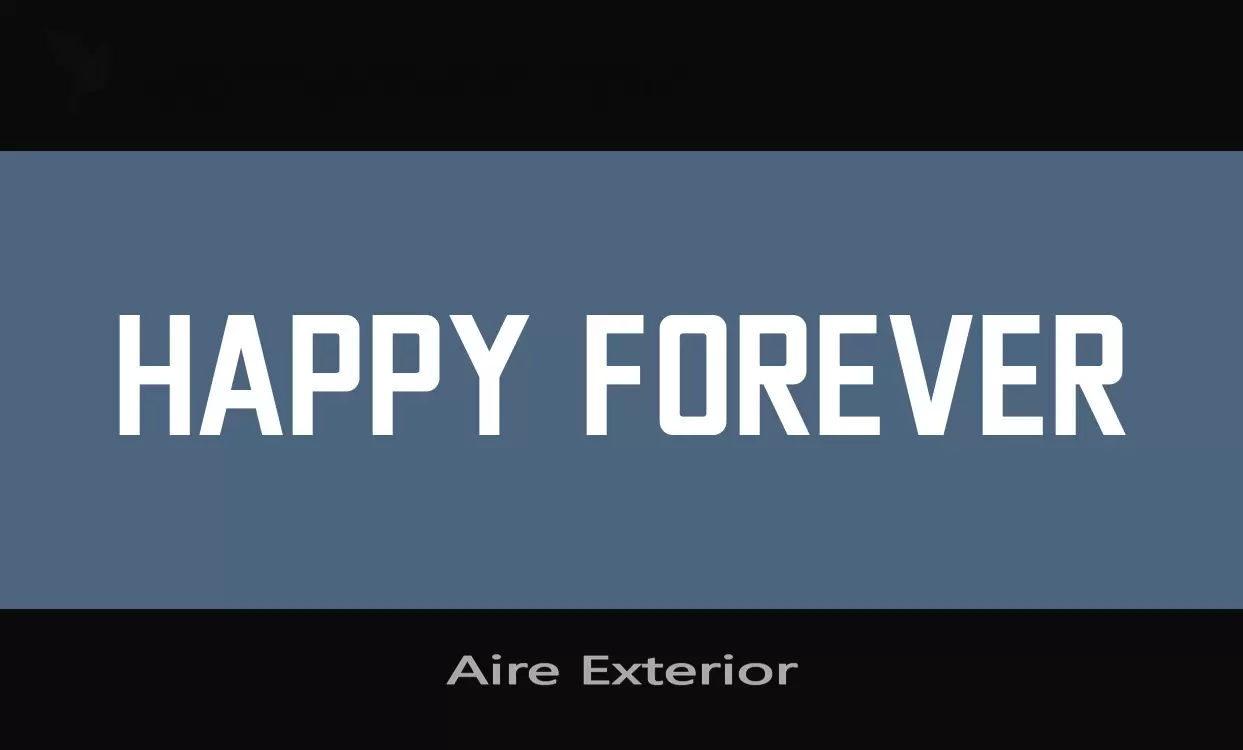 Font Sample of Aire-Exterior