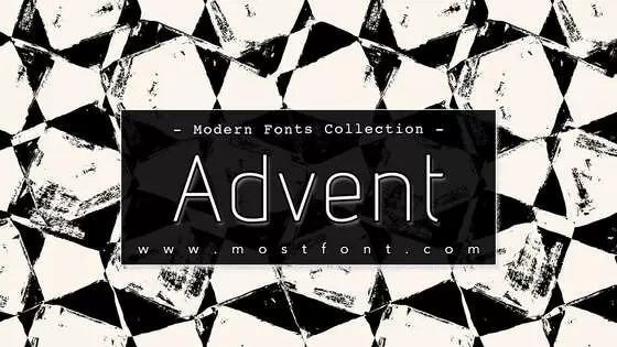 「Advent」字体排版图片