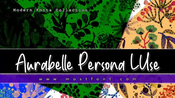 Typographic Design of Aurabelle-Persona-LUse