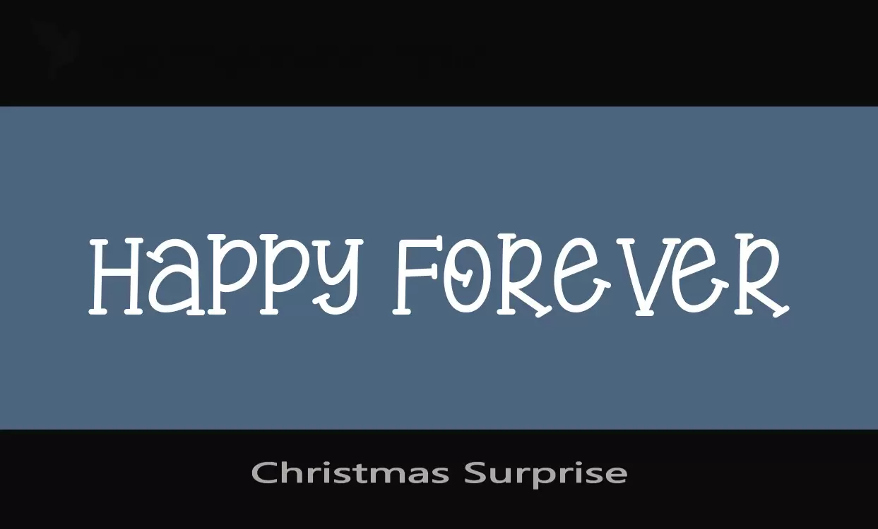 Font Sample of Christmas-Surprise