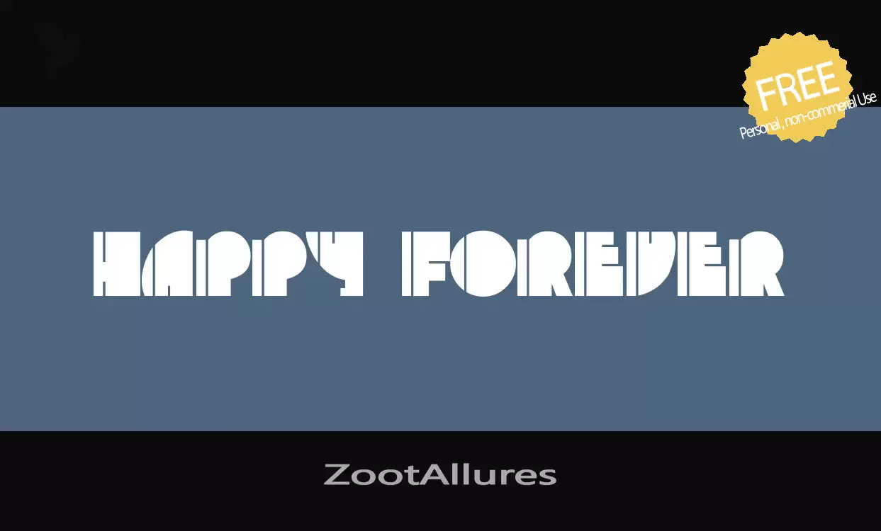 Font Sample of ZootAllures