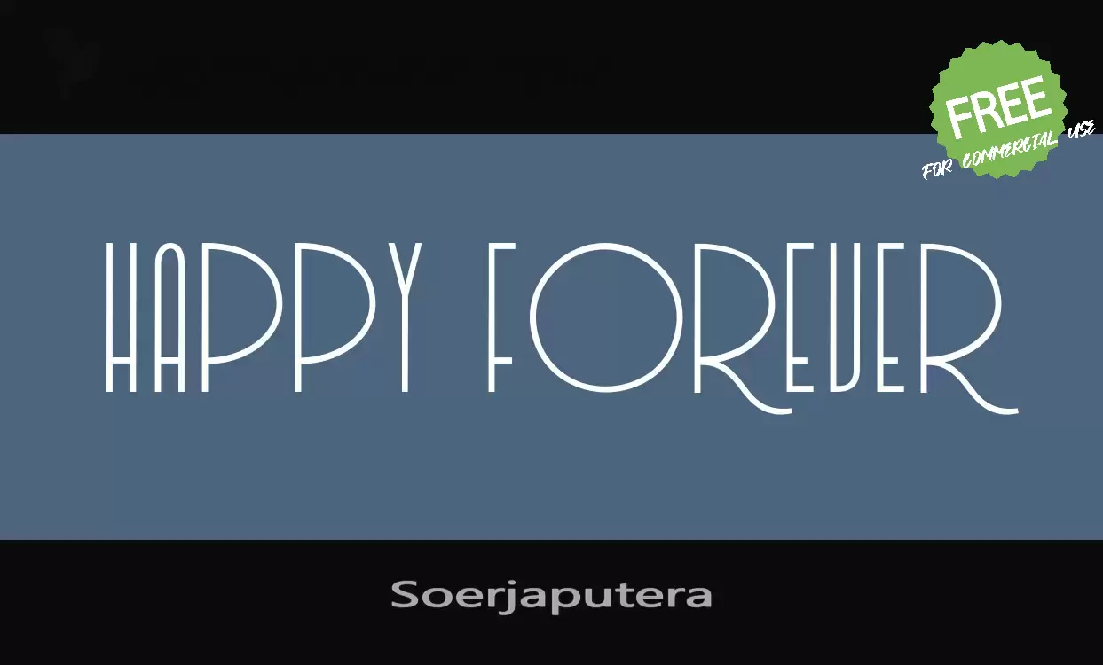 「Soerjaputera」字体效果图