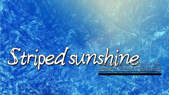 「Stripedsunshine」字体排版图片