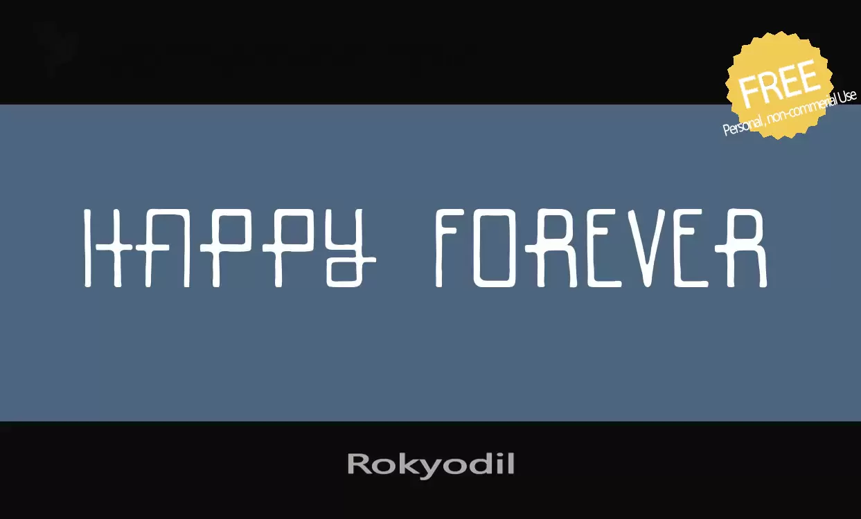 Font Sample of Rokyodil