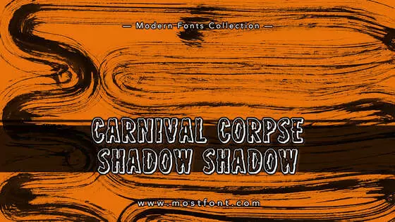 Typographic Design of Carnival-Corpse-Shadow-Shadow