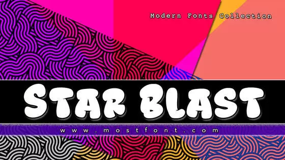 Typographic Design of Star-Blast