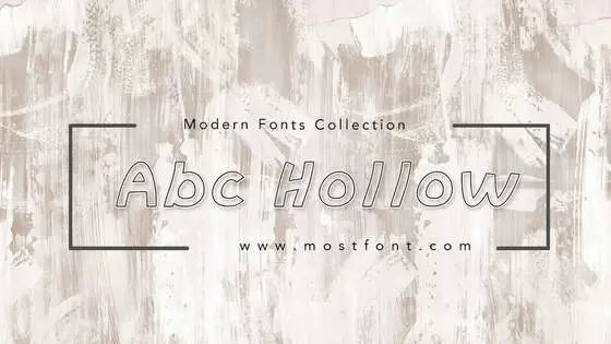 Typographic Design of Abc-Hollow