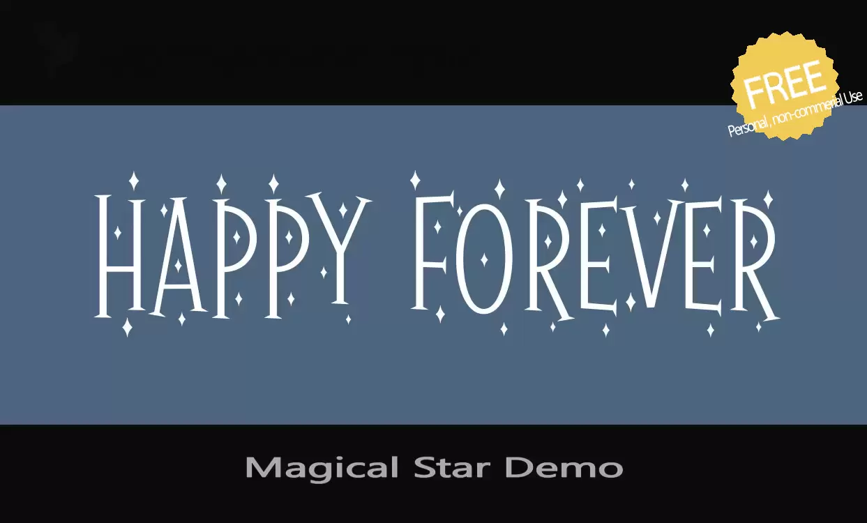 Font Sample of Magical-Star-Demo