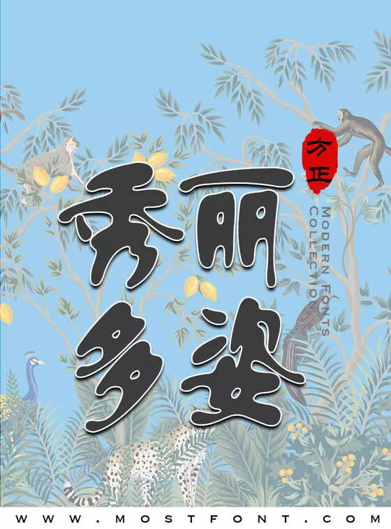 Typographic Design of 方正流行体简体