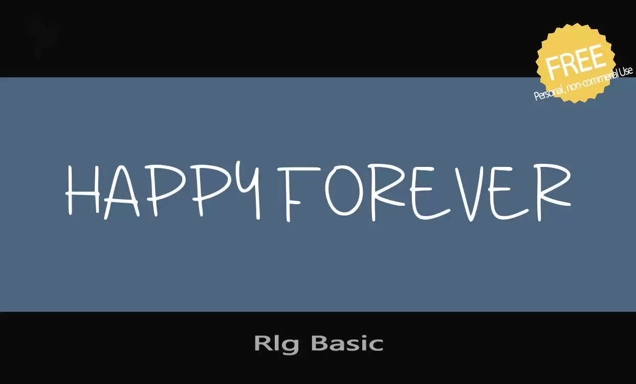 Font Sample of Rlg-Basic