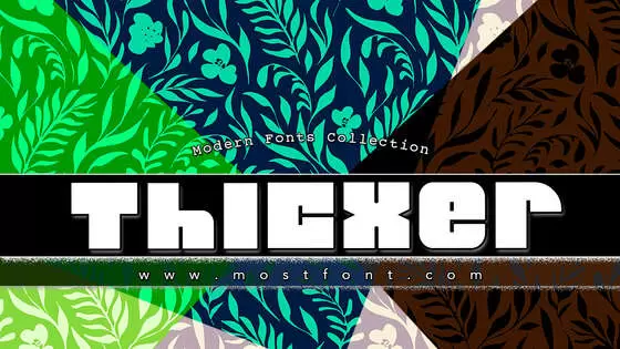 Typographic Design of Thicxer