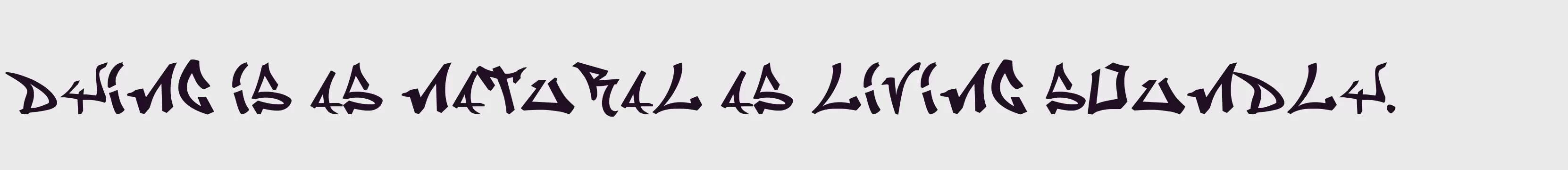 「Graffiti」字体效果图