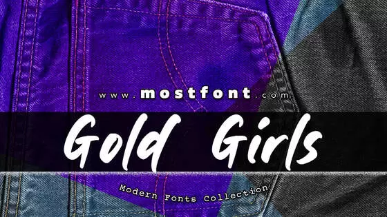 Typographic Design of Gold-Girls