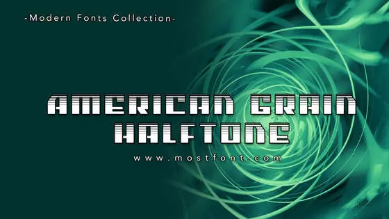 「American-Grain-Halftone」字体排版样式