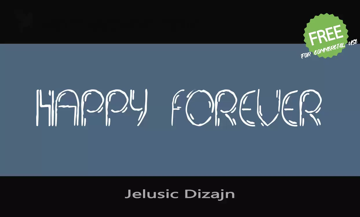 Font Sample of Jelusic-Dizajn