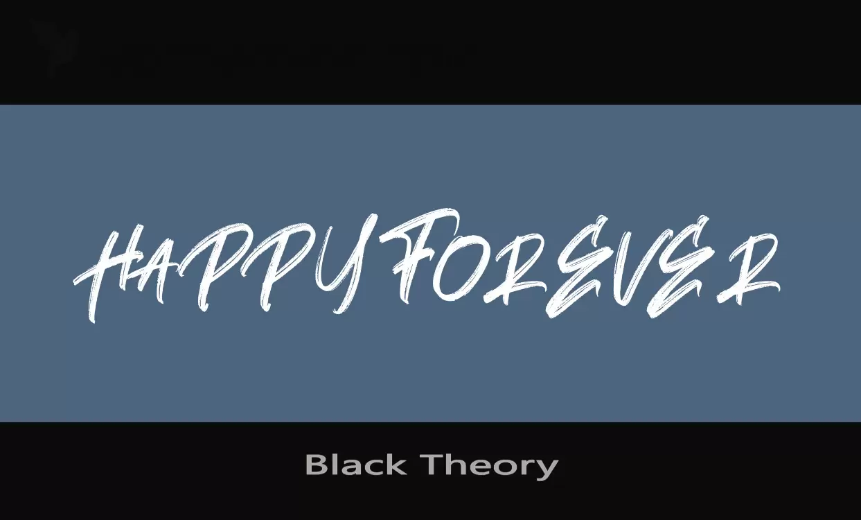 「Black-Theory」字体效果图