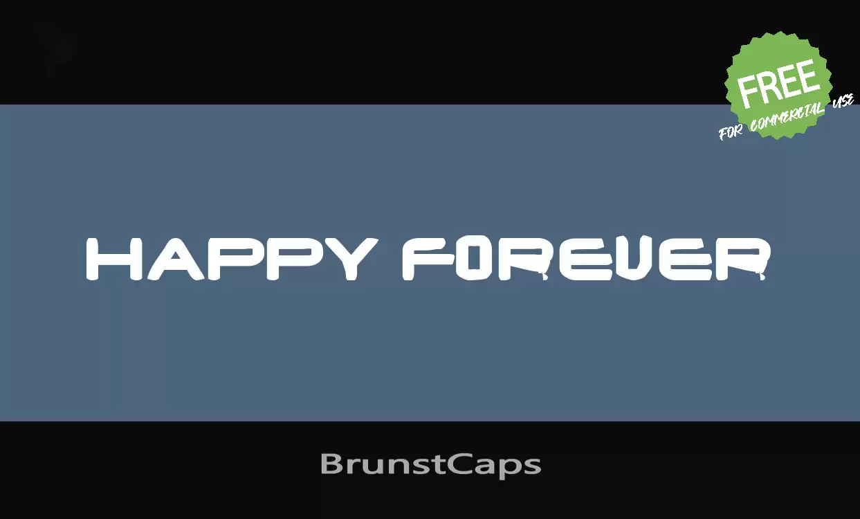 Font Sample of BrunstCaps