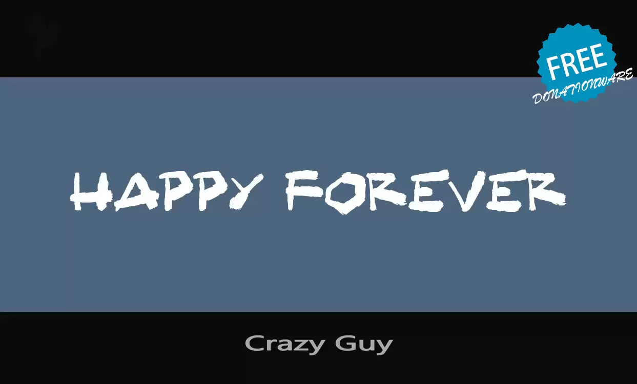 「Crazy-Guy」字体效果图