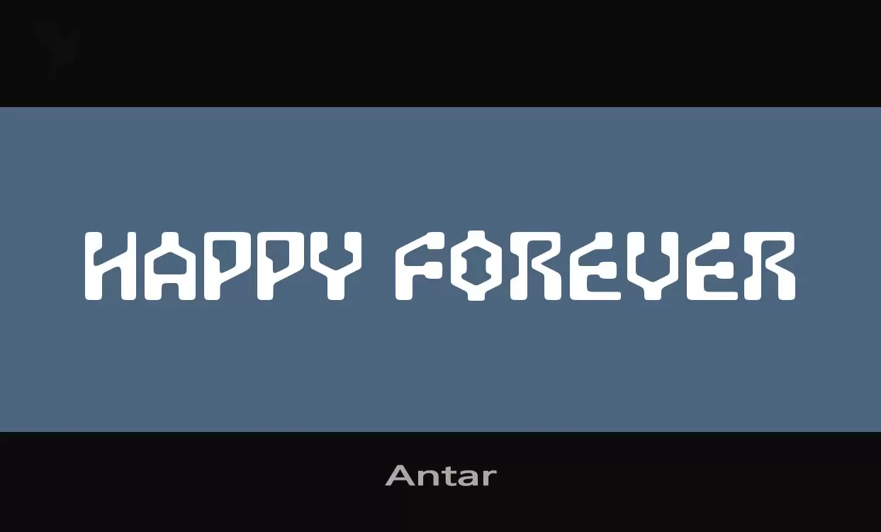 Font Sample of Antar