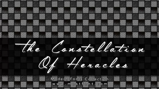 「The-Constellation-Of-Heracles」字体排版样式