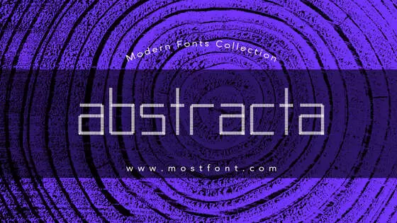 「Abstracta」字体排版样式