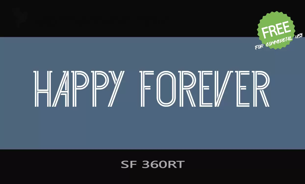 Font Sample of SF-360RT