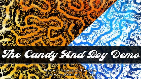 Typographic Design of The-Candy-And-Boy-Demo