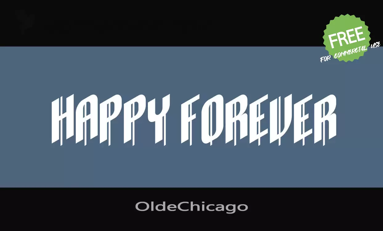 Font Sample of OldeChicago