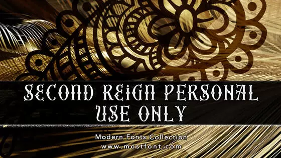 「Second-Reign-PERSONAL-USE-ONLY」字体排版图片