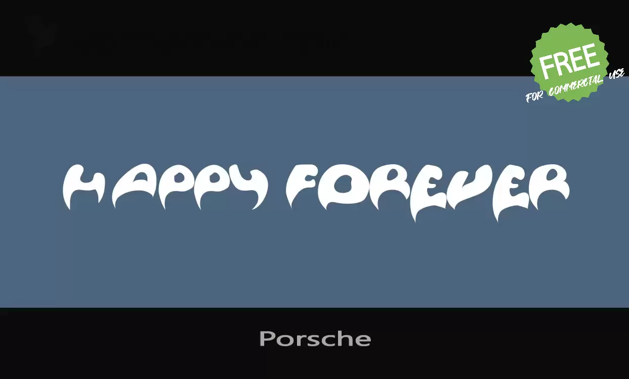 Font Sample of Porsche