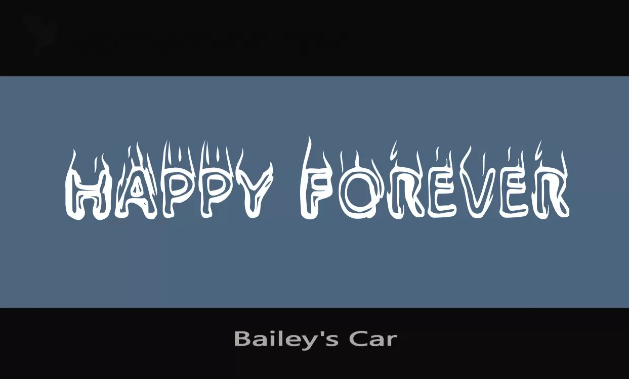 「Bailey's-Car」字体效果图