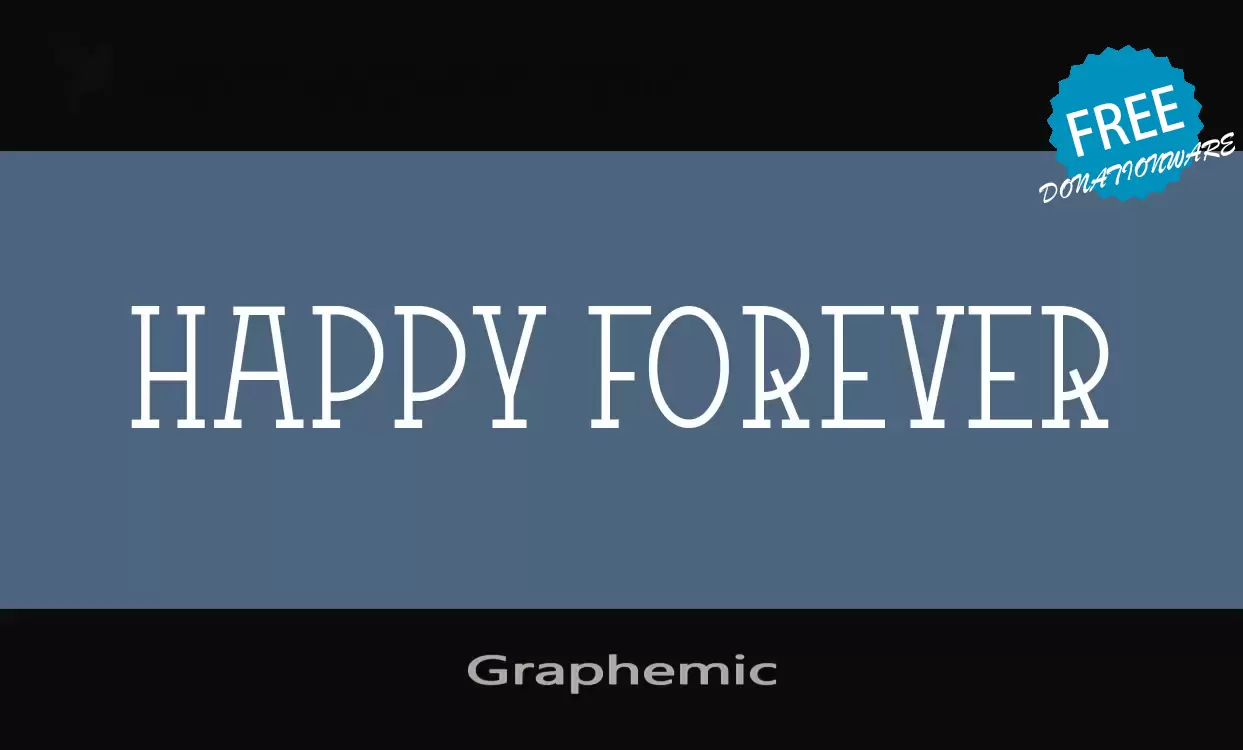 Font Sample of Graphemic