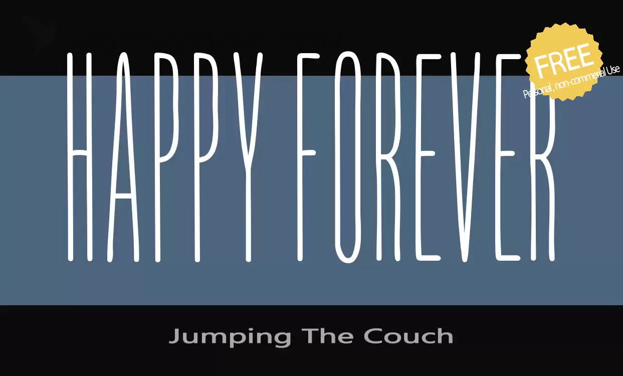 「Jumping-The-Couch」字体效果图