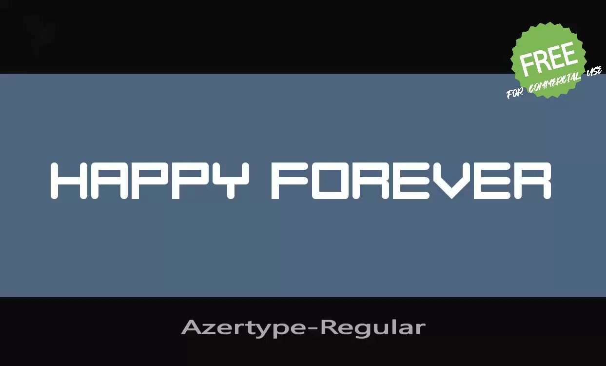 Font Sample of Azertype-Regular