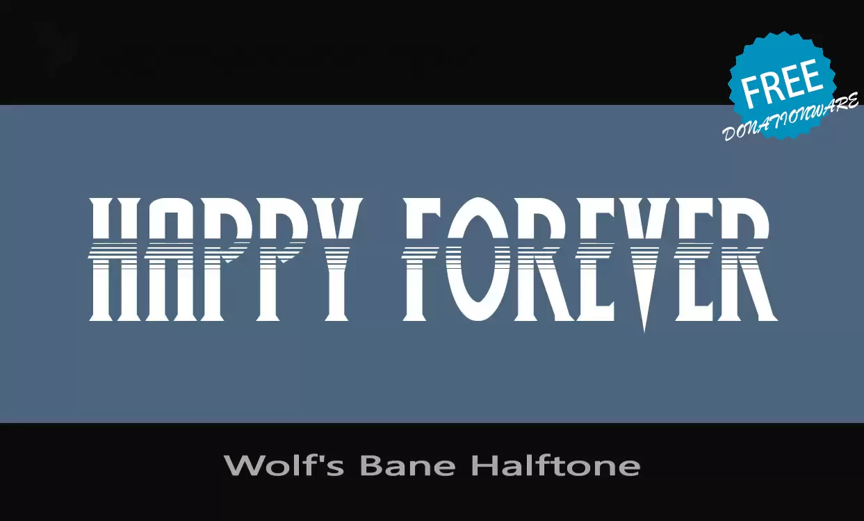 Font Sample of Wolf's-Bane-Halftone