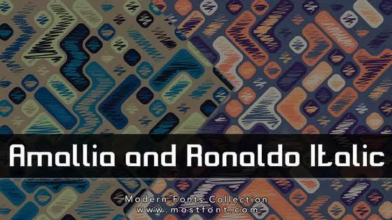 Typographic Design of Amallia-And-Ronaldo