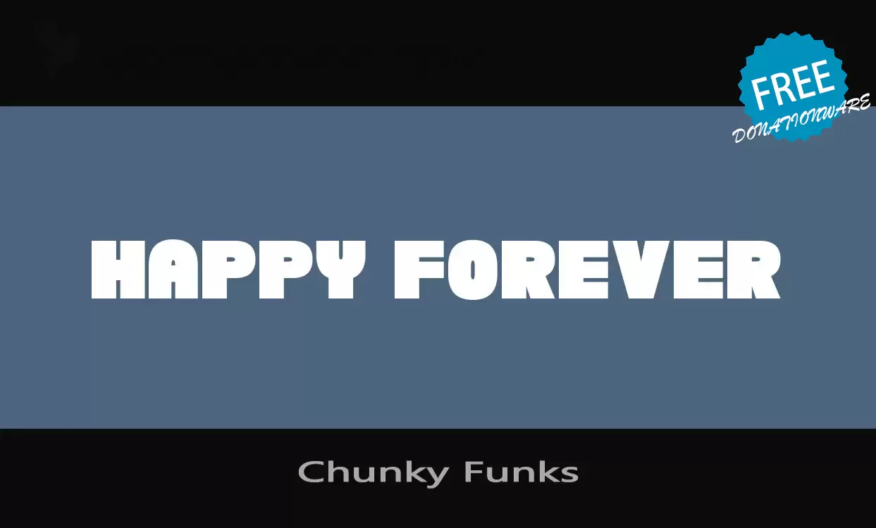 「Chunky-Funks」字体效果图